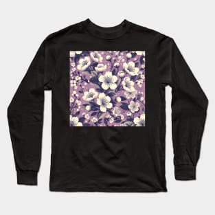 Purple Floral Long Sleeve T-Shirt